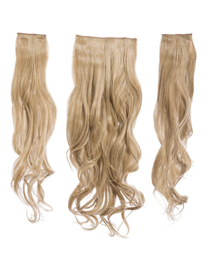 Three Pieces 20" Curly Synthetic Clip in Hair Extensions - G3C
