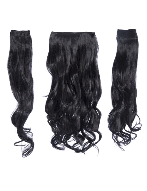 Three Pieces 20" Curly Synthetic Clip in Hair Extensions - G3C