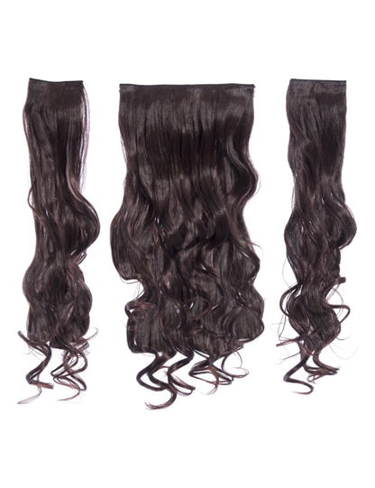 Three Pieces 20" Curly Synthetic Clip in Hair Extensions - G3C