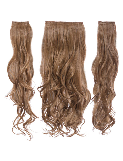 Three Pieces 20" Curly Synthetic Clip in Hair Extensions - G3C