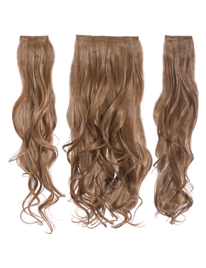 Three Pieces 20" Curly Synthetic Clip in Hair Extensions - G3C
