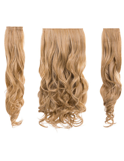 Three Pieces 20" Curly Synthetic Clip in Hair Extensions - G3C