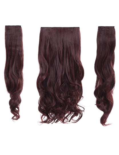 Three Pieces 20" Curly Synthetic Clip in Hair Extensions - G3C