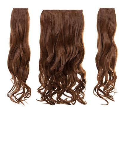 Three Pieces 20" Curly Synthetic Clip in Hair Extensions - G3C