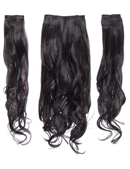 Three Pieces 20" Curly Synthetic Clip in Hair Extensions - G3C