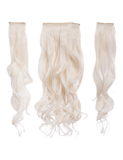 Three Pieces 20" Curly Synthetic Clip in Hair Extensions - G3C