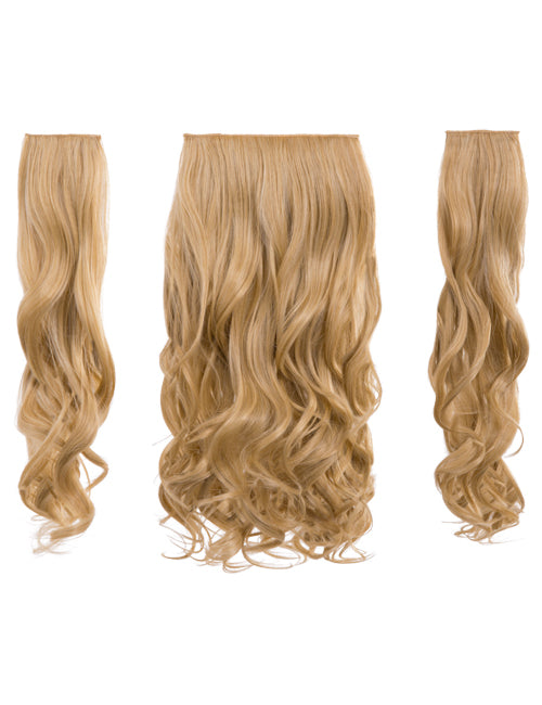 Three Pieces 20" Curly Synthetic Clip in Hair Extensions - G3C