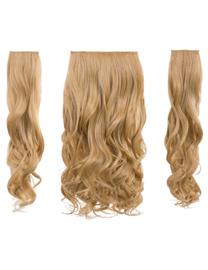 Three Pieces 20" Curly Synthetic Clip in Hair Extensions - G3C