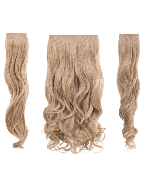 Three Pieces 20" Curly Synthetic Clip in Hair Extensions - G3C