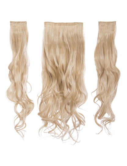 Three Pieces 20" Curly Synthetic Clip in Hair Extensions - G3C