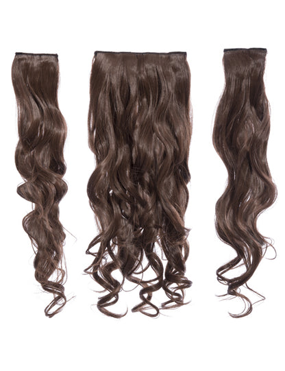 Three Pieces 20" Curly Synthetic Clip in Hair Extensions - G3C