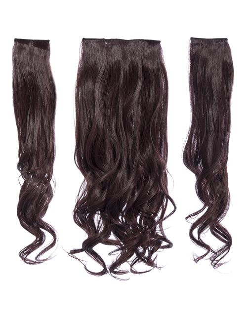 Three Pieces 20" Curly Synthetic Clip in Hair Extensions - G3C