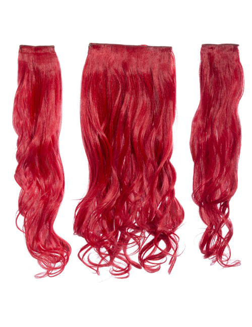Three Pieces 20" Curly Synthetic Clip in Hair Extensions - G3C