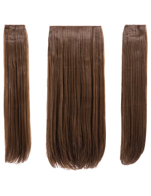 Three Pieces 24" Straight Synthetic Clip in Hair Extensions - G3STR