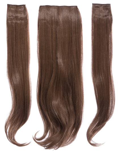 Three Pieces 24" Straight Synthetic Clip in Hair Extensions - G3STR