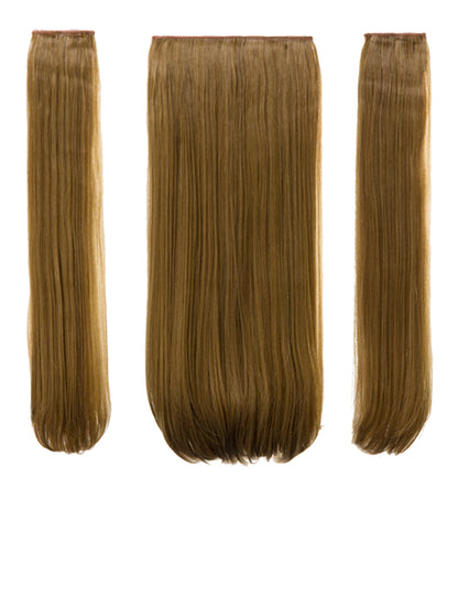 Three Pieces 24" Straight Synthetic Clip in Hair Extensions - G3STR