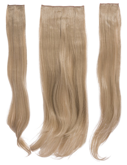 Three Pieces 24" Straight Synthetic Clip in Hair Extensions - G3STR