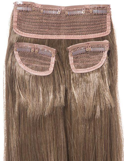 Three Pieces 24" Straight Synthetic Clip in Hair Extensions - G3STR