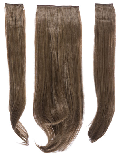 Three Pieces 24" Straight Synthetic Clip in Hair Extensions - G3STR