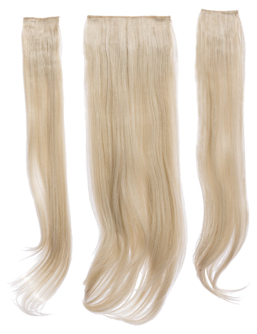 Three Pieces 24" Straight Synthetic Clip in Hair Extensions - G3STR