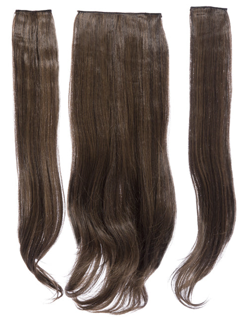 Three Pieces 24" Straight Synthetic Clip in Hair Extensions - G3STR