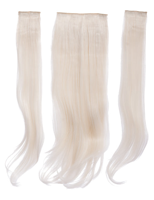 Three Pieces 24" Straight Synthetic Clip in Hair Extensions - G3STR