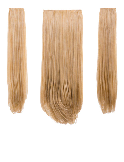 Three Pieces 24" Straight Synthetic Clip in Hair Extensions - G3STR