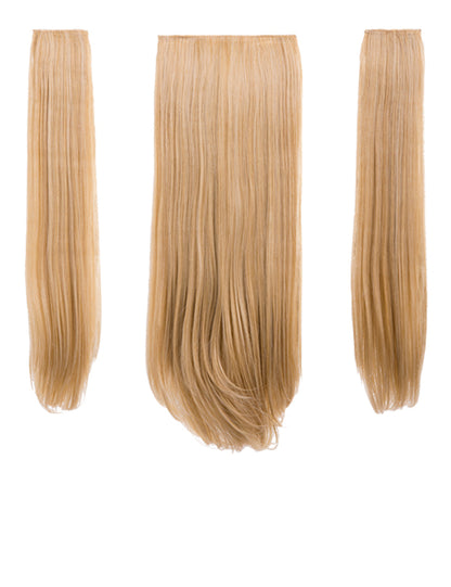 Three Pieces 24" Straight Synthetic Clip in Hair Extensions - G3STR