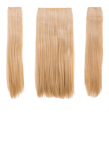 Three Pieces 24" Straight Synthetic Clip in Hair Extensions - G3STR