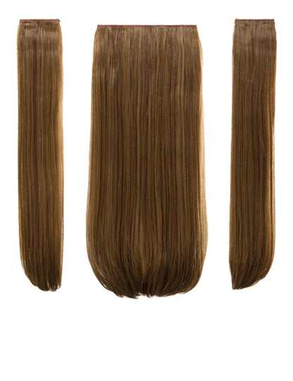 Three Pieces 24" Straight Synthetic Clip in Hair Extensions - G3STR