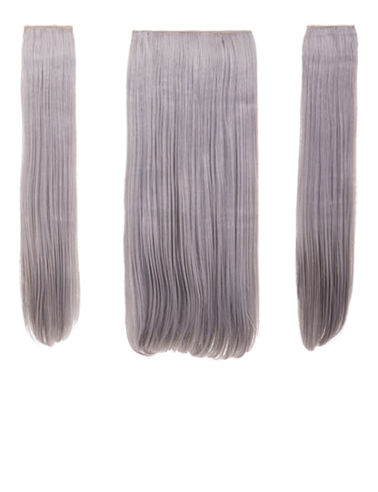 Three Pieces 24" Straight Synthetic Clip in Hair Extensions - G3STR