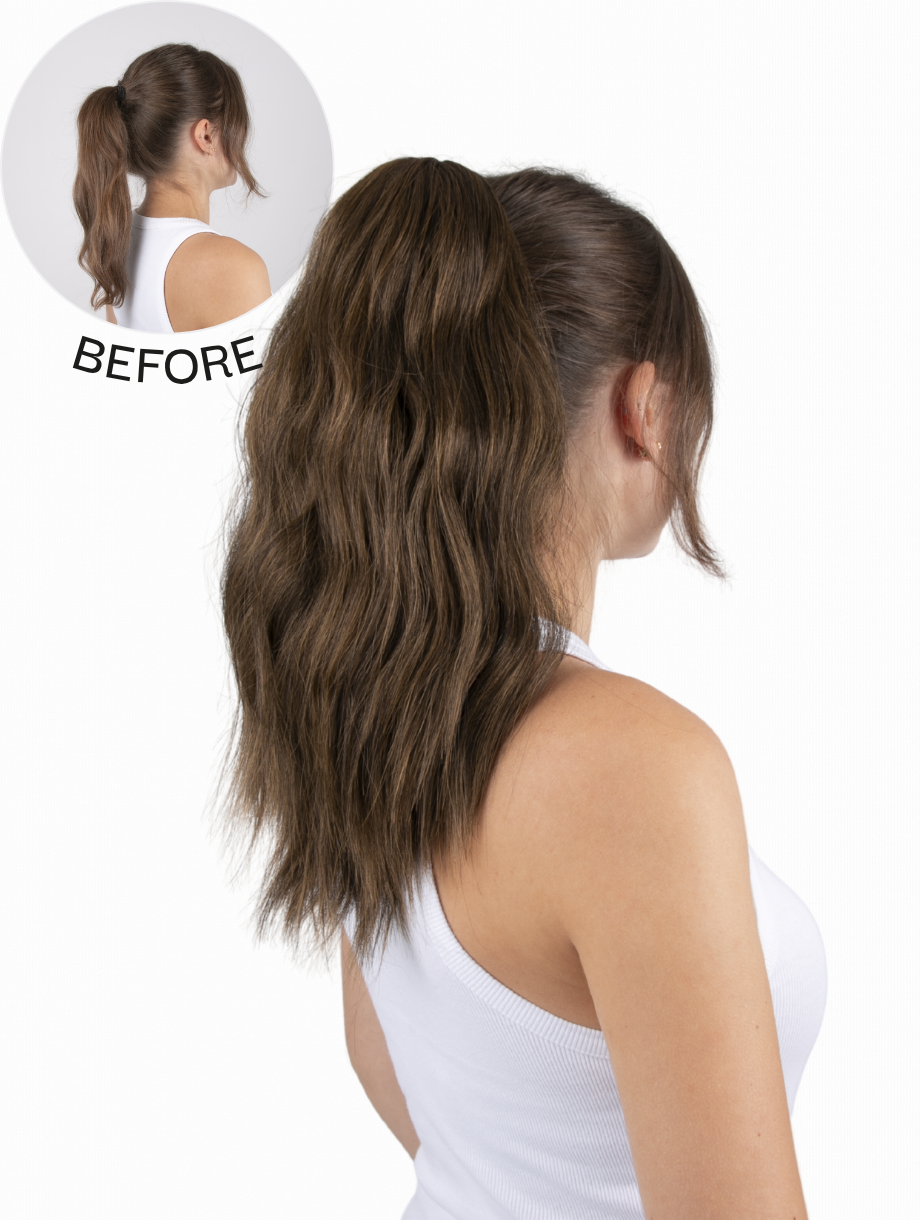 Natural Wave Claw Clip Ponytail - Glam Grab