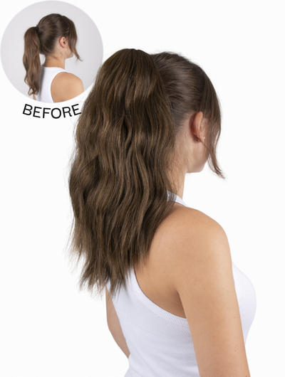 Natural Wave Claw Clip Ponytail - Glam Grab