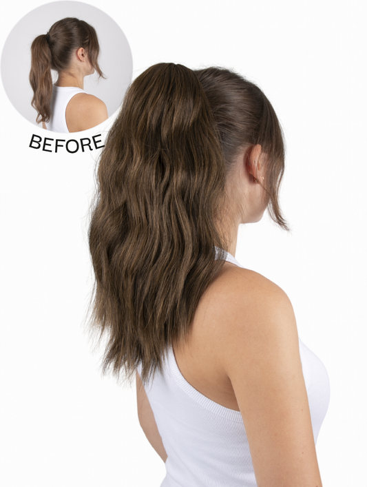 Natural Wave Claw Clip Ponytail - Glam Grab