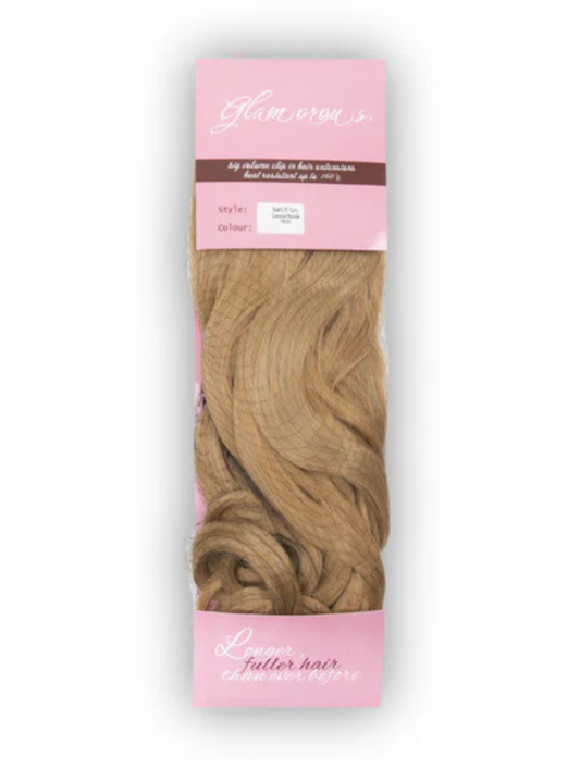 Glamorous – 3 wefts 20″ Synthetic Curly Clip-In Hair Extension