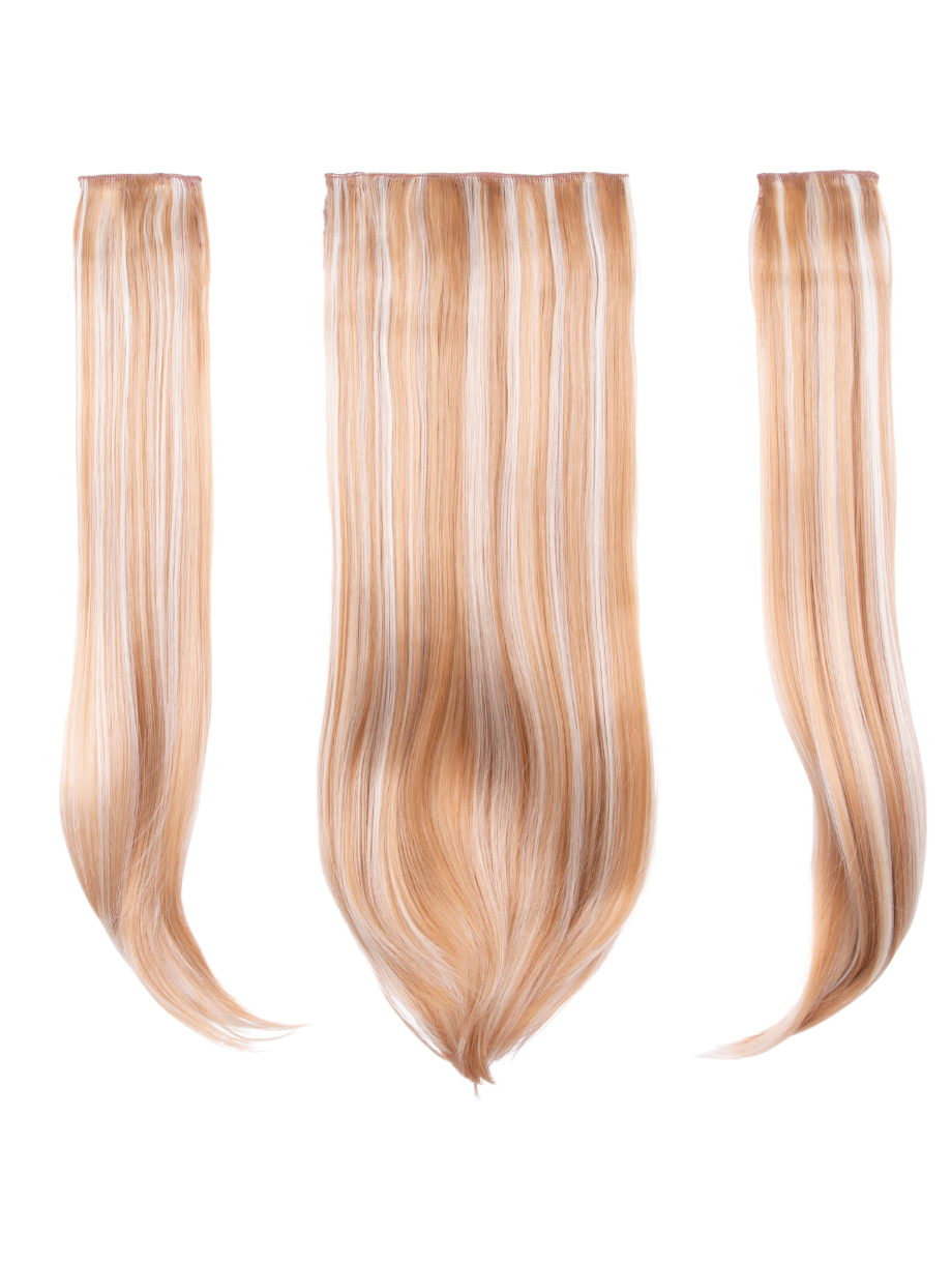Glamorous- 3 wefts 24″ Synthetic Straight Clip-In Hair Extension