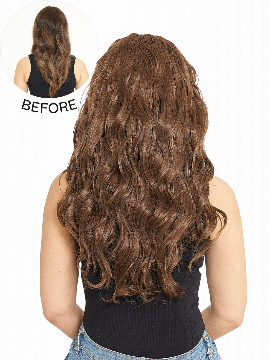 Grace Beach Wave Synthetic Half Head Wig