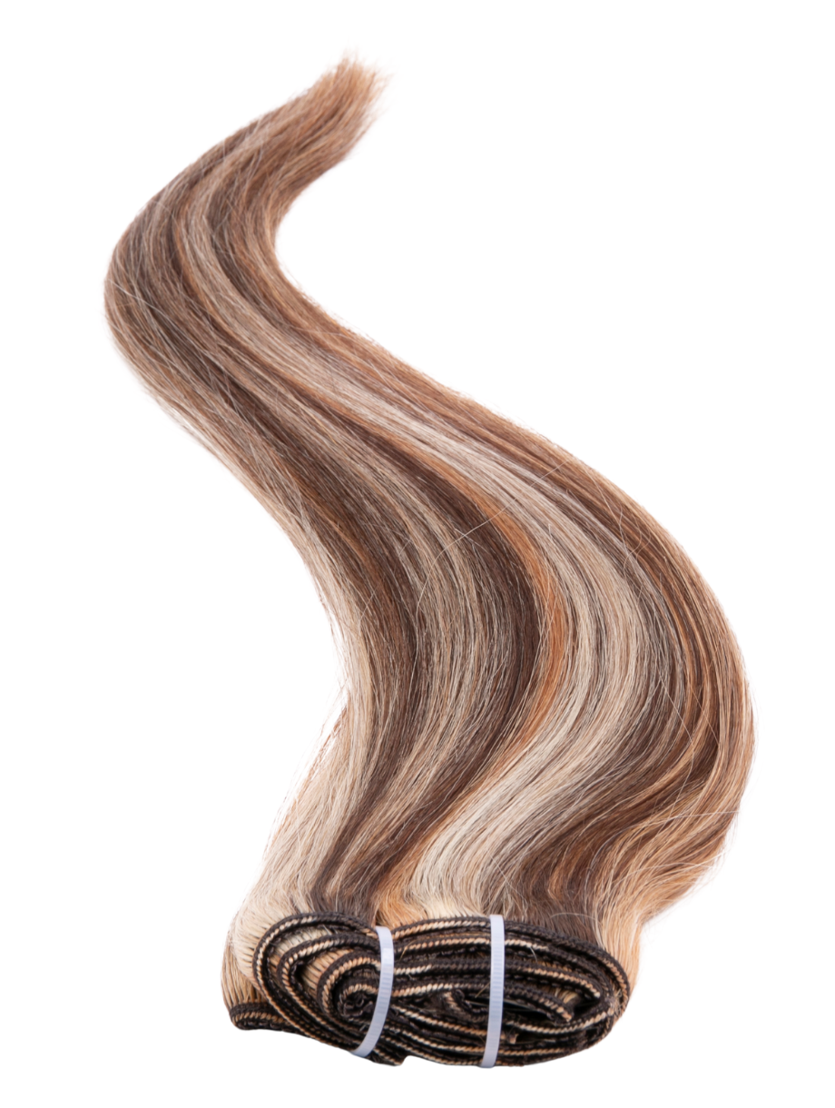 18 Inches Double Drawn Human Hair Clip In Extensions