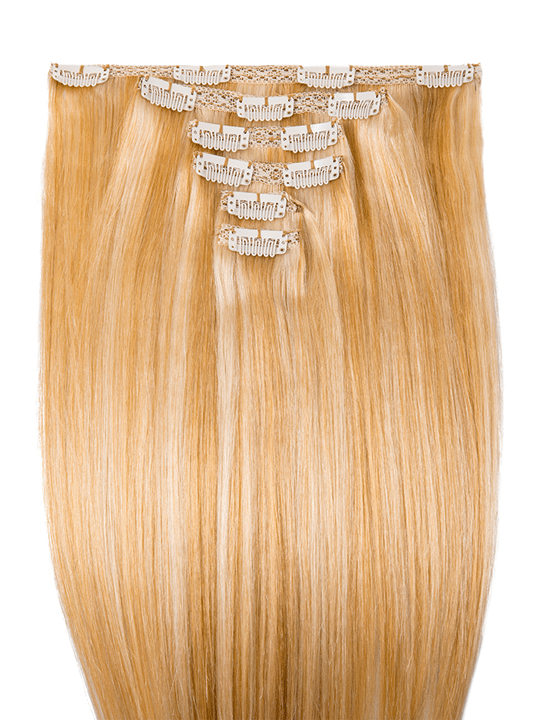 18 Inches Double Drawn Human Hair Clip In Extensions