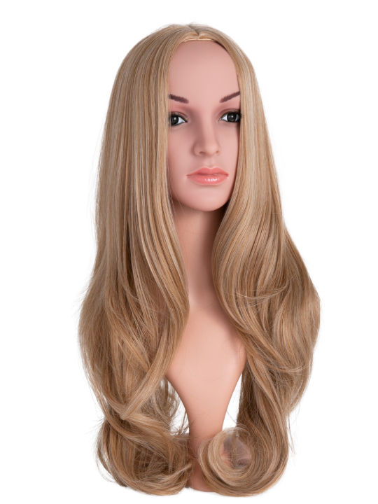Kaia Natural Wavy Middle Parting Full Head Wig
