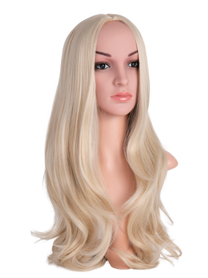 Kaia Natural Wavy Middle Parting Full Head Wig