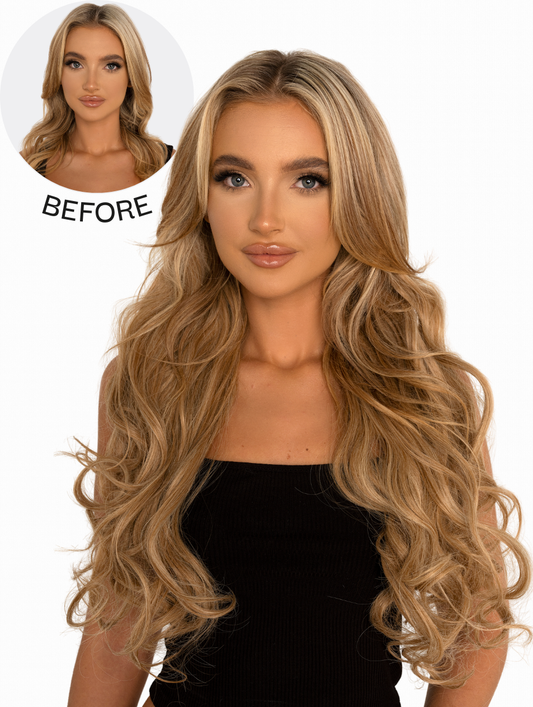 KOKO COUTURE - 3 Wefts 22" Curly Synthetic Hair Extensions - Lena