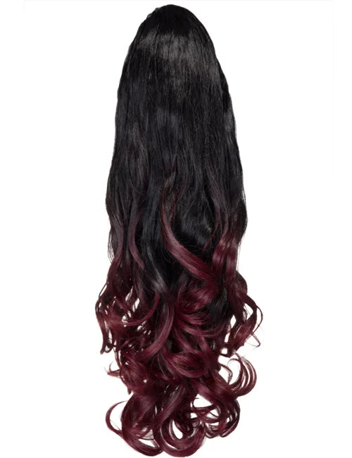 Curly 20" Dip Dye Claw Clip Synthetic Hair Ponytail - LF-39M