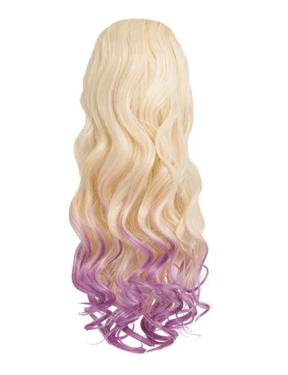 Curly 20" Dip Dye Claw Clip Synthetic Hair Ponytail - LF-39M
