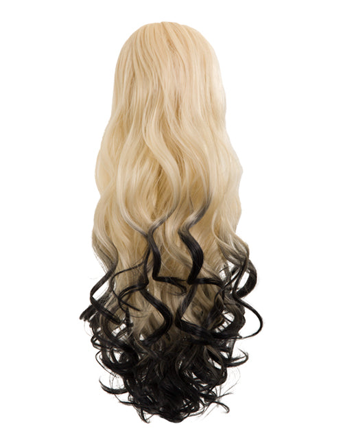 Curly 20" Dip Dye Claw Clip Synthetic Hair Ponytail - LF-39M