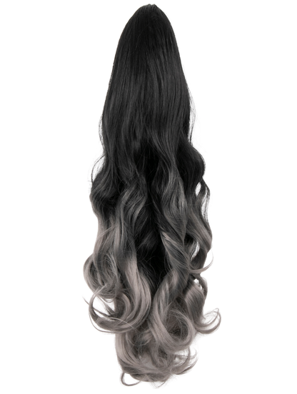 Curly 20" Dip Dye Claw Clip Synthetic Hair Ponytail - LF-39M