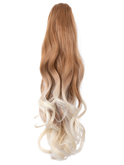 Curly 20" Dip Dye Claw Clip Synthetic Hair Ponytail - LF-39M