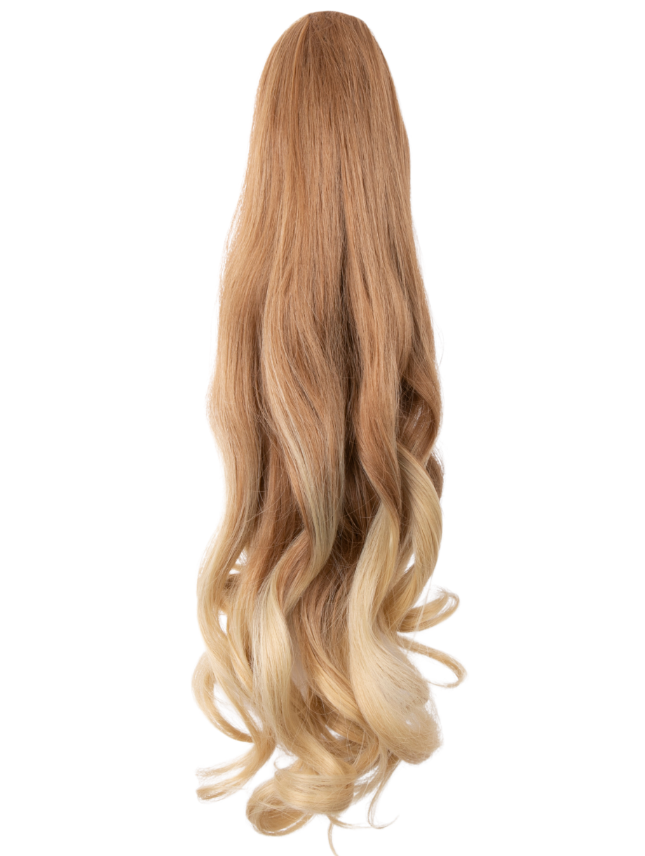 Curly 20" Dip Dye Claw Clip Synthetic Hair Ponytail - LF-39M