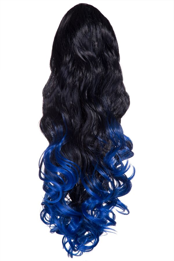 Curly 20" Dip Dye Claw Clip Synthetic Hair Ponytail - LF-39M