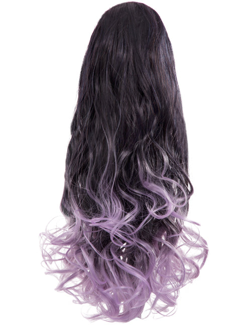 Curly 20" Dip Dye Claw Clip Synthetic Hair Ponytail - LF-39M